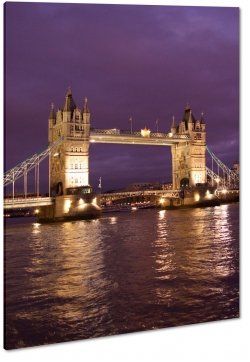 tower bridge, tamiza, londyn, london, anglia, wielka brytania, rzeka, most, noc, dark