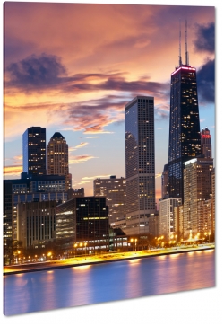 chicago, wieowiec, drapacz, budynek, czarny, black, miast, metropolia, widok, skyline
