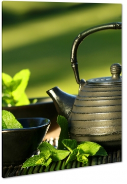 czajnik, herbata, mita, starodawny, vnitage, licie, zioa, susz, do kuchni