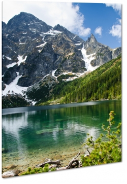 morskie oko, tatry, zakopane, gry, rysy, czarny staw, jezioro, staw, wspinaczka, turystyka, soce, promienie, krajobraz, widok, pejza