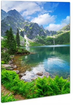 morskie oko, tatry, zakopane, gry, rysy, czarny staw, jezioro, staw, wspinaczka, turystyka, soce, promienie, krajobraz, widok, pejza