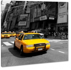 taxi, nowy jork, new york, city, manhattan, miasto, metropolia, usa, ty, szary, korek, ruch uliczny, godziny szczytu