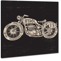 motor, motocykl, podr, pasja, hobby, prdko, petrol, plakat, retro, rysunek