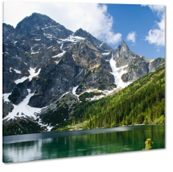 morskie oko, tatry, zakopane, gry, rysy, czarny staw, jezioro, staw, wspinaczka, turystyka, soce, promienie, krajobraz, widok, pejza