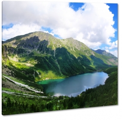 morskie oko, tatry, zakopane, gry, rysy, czarny staw, jezioro, staw, wspinaczka, turystyka, soce, promienie, krajobraz, widok, pejza