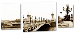 most aleksandra, pary, paris, francja most, latarnie, sepia, widok, historia, kultura