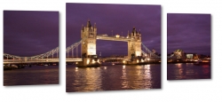 tower bridge, londyn, tamiza, most, wiee, styl wiktoriaski, owietlona