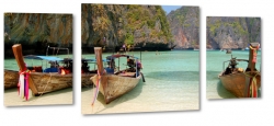 phra nang, wyspa, tajlandia, plaa, katamaran, nad brzegiem, krajobraz