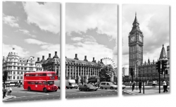 big ben, westminster, anglia, londyn, szary, b&w, czerwony autobus, london eye, centrum