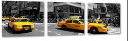 takswki, taxi, street foto, nowy jork, city, miasto, wieowce, ruch uliczny, szare to, b&w, ty