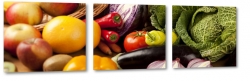 owoce, warzywa, papryka, jabko, pomaracz, w wodzie, woda, abstrakcja, kolorowo, zdrowie, do kuchni