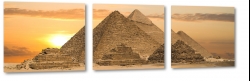 piramidy, egipt, afryka, faraon, staroytno, pustynia, lato, upa, zachd soca, piasek, wydmy
