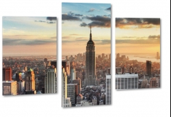 nowy jork, empire state, wieowce, betonowy las, cityscape, pejza miejski