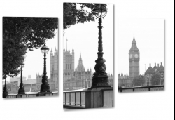 big ben, westminster, anglia, londyn, szary, b&w, latarnie, spacer