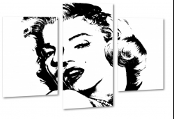 marylin monroe, gwiazda, czarno-biay, spojrzenie, zmysowa, b&w, kontrast