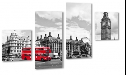 big ben, westminster, anglia, londyn, szary, b&w, czerwony autobus, london eye, centrum