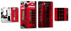 telephone, telefon, budka, londyn, london, anglia, wielka brytania, czerwony, szare to, b&w