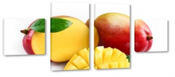 mango, owoc, witaminy, tropikalny, ty, czerwony, sodki, soczysty, biae to, do kuchni