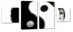 yin, yang, chiny, symbol, znak, biay, czarny, filozofia