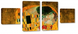 gustav klimt, pocaunek, sztuka, para, synny, obraz