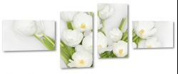 tulipany, holandia, zapach, biae, bukiet, wiosenny, do salonu, ogrd