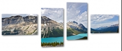 kanada, park narodowy banff, jezioro moraine, turkusowy, niebieski, natura, gry, widok, krajobraz