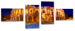 coloseum, koloseum, rzym, wochy, italia, amfiteatr, staroytno, podr, budowle, zwiedzanie, turystyka, owietlony