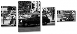 londyn, miasto, city, dawne czasy, historia, samochody, ulica, ruch uliczny