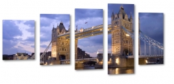 tower bridge, tamiza, londyn, london, anglia, wielka brytania, rzeka, most, noc, dark