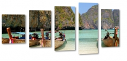 katamaran, tajlandia, dka, d, lato, podr, soce, morze, wakacje, odpoczynek, wyspa, tropiki, klif, lazur