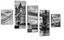 tower bridge, tamiza, londyn, london, anglia, wielka brytania, rzeka, most