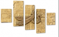 symbol, znak, hieroglify, przekaz, historia, staroytno, egipt