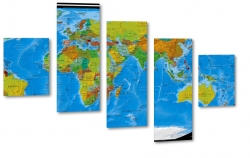 mapa, globus, wiat, geografia, nauka, kontynenty, planeta, ziemia