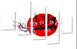 japonia, kwiat wini, azja, sztuka, kultura, symbol, art