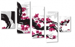japonia, kwiat wini, azja, sztuka, kultura, symbol, art