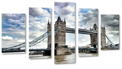 tower bridge, tamiza, londyn, london, anglia, wielka brytania, rzeka, most