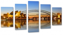 harbour bridge, sydney, australia, most, opera house, zatoka, port jackson