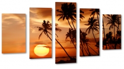palmy, tropiki, wakacje, zachd soca, morze, plaa, piasek, wakacje, podr, krajobraz, widok