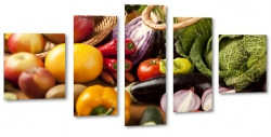 warzywa, owoce, kolorowy, koktajl, jarzyny, zdrowa ywno